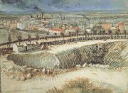 Vincent Van Gogh Outskirts of Paris near Montmartre (nn04) oil